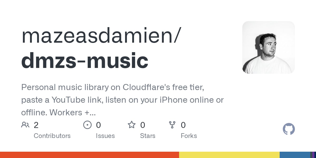 mazeasdamien/dmzs-music on GitHub